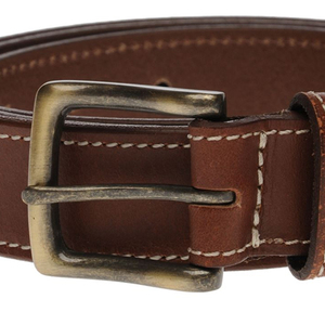 Cinturón de Cuero Suave para Hombre, Hebilla Ajustable de Alta Calidad, Estilo Clásico Informal para Oficina y Uso Diario, Correa Resistente - Product Image 3