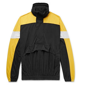 Sweat à capuche demi-zip pour homme, color block, en polaire, style streetwear décontracté, mode hiver, vente en gros OEM, direct usine - Product Image 4