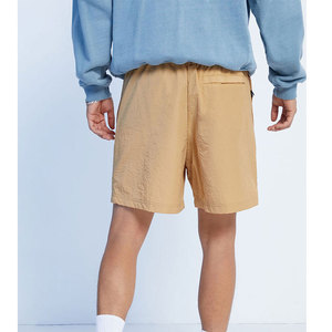 Shorts de survêtement pour hommes en coton uni à taille haute avec cordon de serrage et poches, décontractés, amples, pour le sport, la course, la gym et le fitness, vente en gros - Product Image 2
