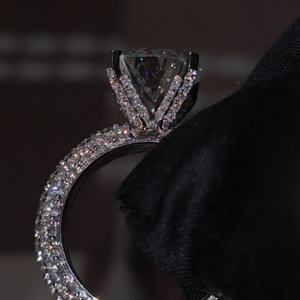 Modern Rose Gold Plated Moissanite Lab Grown Diamond <b>Cross</b> <b>Ring</b> Elegant Bridal Fashion Jewelry - Product Image 3