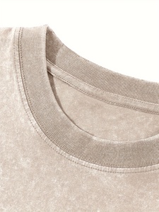 Camiseta Unisex Oversize de Algodón con Lavado Ácido, Estilo Vintage, para Streetwear, Personalizable - Product Image 4