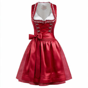 Robes Dirndl bavaroises pour femmes, robes de festival de la bière allemande à épaules dénudées pour adultes, robes Dirndl pour femmes - Product Image 4