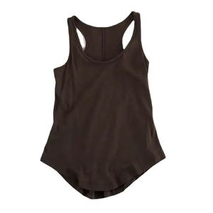 Casual Mujer Fitness Deporte Chaleco Verano O-cuello Negro Tank Top Color Sólido Suelto Básico Camisola Sin Mangas Halter Estilo Deportivo - Product Image 6