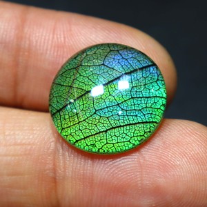 Monarch Butterfly <b>Opal</b> Doublet Handmade Monarch <b>Opal</b> Jewelry Green Fire <b>Opal</b> Stone Jewelry Fire <b>Opal</b> Doublet Monarch Gemstone - Product Image 5