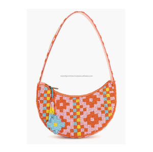 Bolso de mensajero de mujer de diseñador de estilo bohemio indio mal de ojo hecho a mano con cuentas embrague de compras de noche al por mayor de Guru Kirpa - Product Image 4