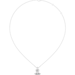 Collier pendentif minimaliste pour femme avec moissanite ronde taille brillant sertie clos - Product Image 1