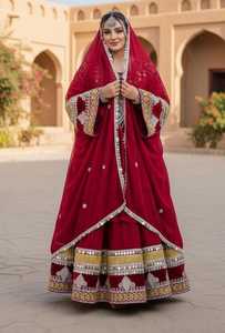 OEM Service Afghani Vintage Lace Floor-Length A-Line 3-Piece Dresses Trousers <b>Sets</b> Solid Zippers Old Coins Tassel Button - Product Image 2