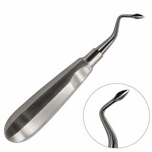 Elevador de Raíces Curvo Izquierdo Grande, Manual, de Acero Inoxidable, Instrumento Dental para Extracción, Herramienta Quirúrgica Profesional - Product Image 2