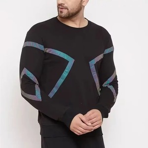 Sweat-shirt classique en mélange de coton pour homme, col rond à manches longues, streetwear décontracté chaud et respirant pour l'automne et l'hiver - Product Image 5
