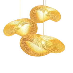 Durable <b>rattan</b> lampshade bamboo pendant lighting with handwoven design perfect for restaurants cafes indoor decoration - Product Image 6