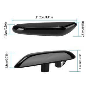 Indicatore di Direzione LED Dinamico Ambra per BMW Serie 1 3 5, Luce Laterale Compatibile con Modelli E60 E61 E90 E91 E81 E82 E83 - Product Image 5