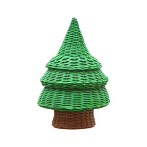 Cesta de Mimbre Tejida a Mano de la Mejor Calidad para Árbol de Navidad, Cajas de Almacenamiento para Regalos de Navidad, Estilo Vintage, la Mejor Opción para Regalo de Navidad - Product Image 1