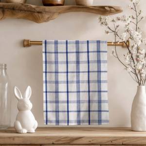 Toallas de Cocina de Algodón 100% de Buena Calidad con Diseño a Cuadros, Toallas de Cocina de Algodón de Golf de la India para Compra al por Mayor - Product Image 1