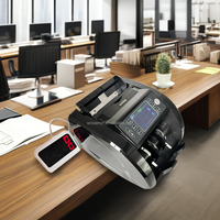 Machine à compter l'argent, détecteur de faux billets, détection multi-devises, billets polymères du Mozambique, IRR, USD, EUR, SYP, IQD, compteur de valeur mixte