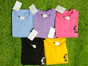 Camisetas con hombros descubiertos vintage en blanco liso, camisetas bordadas de peso pesado de algodón 100%, camisetas con logotipo personalizado para hombre - Product Image 6