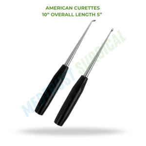 Curetas Americanas de 10 Pulgadas, Instrumento Neuroquirúrgico, Cureta Ósea para Cirugía de Columna Vertebral, Herramienta Quirúrgica - Product Image 2