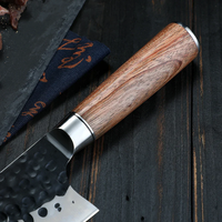 Handgemaakt milieuvriendelijk gesmeed extra scherp industrieel koolstofstaal ambidexter koksmes Viking Art houten handvat metaal 8-9,9 inch