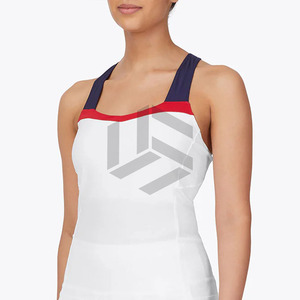 Uniformes de tennis pour femmes adultes de haute qualité sur mesure, dernière conception, vente en gros, jupes en spandex/polyester, évacuation de l'humidité à l'avant - Product Image 5