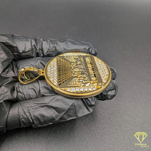 Pendentif Bling Hip Hop Personnage de Dessin Animé Sertie de Diamants VVS Cultivés en Laboratoire, Plaqué Or, Argent Sterling 925, Bijou Charm pour Homme - Product Image 2