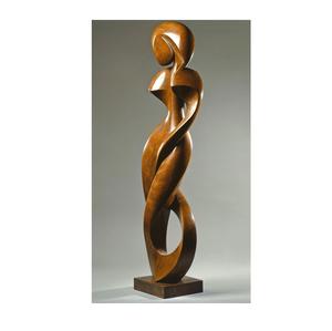 Sculpture traditionnelle en bois mettant en valeur un style artistique culturel, embellissant la décoration intérieure avec grâce - Product Image 5