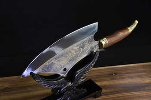 Factory Direct Damascus Cleaver <b>Knives</b> Best Selling Damascus Steel <b>Kitchen</b> Cleaver <b>Knife</b> With Wood Handle - Product Image 3