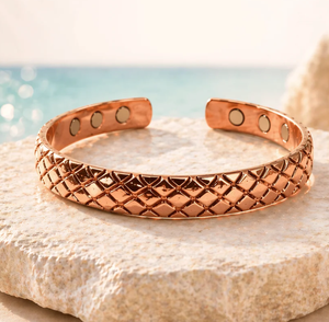 Eco Friendly <b>Engraved</b> Diamond Copper Wrist Band Luxury Handmade Personalization High Polish <b>Bangle</b> Jewelry - Product Image 1