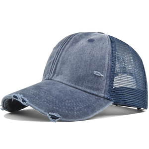 Washed <b>Vintage</b> Trucker Hat for Women & Men Distressed Mesh Back Baseball <b>Cap</b> Adjustable Snapback Casual Hat Trucker <b>Cap</b> OEMODM - Product Image 1