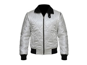 Veste bomber en satin blanc Ryan <span class=keywords><strong>Gosling</strong></span> Drive Scorpion pour hommes et femmes - Product Image 1