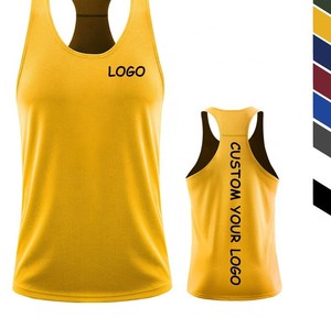 Débardeurs pour hommes en coton 100% respirant, côtelés, absorbant la transpiration, pour la gym et le fitness, sublimation - Product Image 2