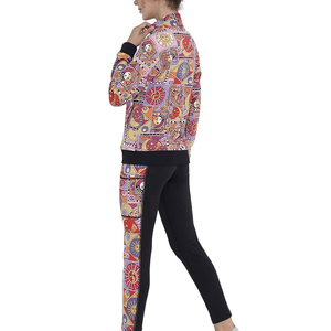 Women Sublimation Tracksuit Performance Sportswear <b>Jacket</b> and Pants Set with Quick Dry Fabric - Product Image 4
