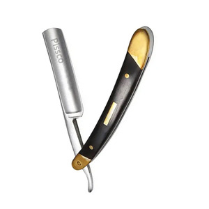 Navaja de Afeitar Plegable de Acero Inoxidable Personalizada para Barbería, Cuchilla de Repuesto para Cortar el Cabello, Navaja Recta de Acero Inoxidable - Product Image 5