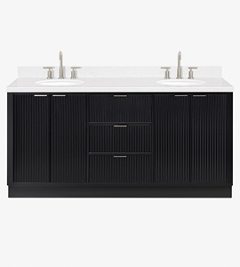 Meuble de salle de bain personnalisé Phoebe de 72 pouces, meuble sous-vasque double, uniquement le meuble, fabricant OEM Vietnamien - Product Image 1