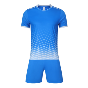 Uniformes de Fútbol Personalizados al por Mayor, Económicos, 100% Poliéster, Transpirables, para Hombre, Conjuntos de Camisetas de Fútbol con Impresión por Transferencia de Calor en la Parte Delantera - Product Image 3
