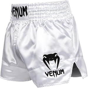 Nouveauté : Shorts de combat MMA gris uni, sublimation, logo personnalisé, boxe, kickboxing, Muay Thai, satin 100% polyester - Product Image 5