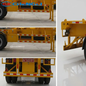 <span class=keywords><strong>Semirremolque</strong></span> <span class=keywords><strong>de</strong></span> Plataforma Plana <span class=keywords><strong>de</strong></span> 30 Toneladas para Trabajo Pesado con Bloqueo <span class=keywords><strong>de</strong></span> Contenedores, para Operaciones Portuarias y Transporte <span class=keywords><strong>de</strong></span> Contenedores - Product Image 2