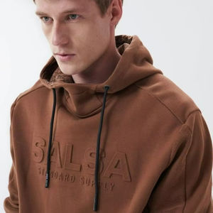 Sudadera con Capucha Personalizada con Estampado Frontal para Hombre, Sudadera de Forro Polar 100% Algodón, Gruesa, 550 g/m², Corte Holgado, Antipilling, para Entrenamiento en Invierno - Product Image 1