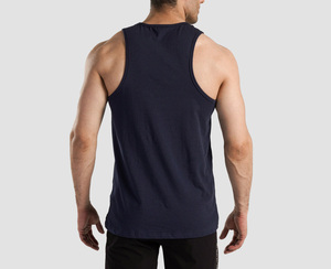 Summer Solid Color Sleeveless Tank <b>Top</b> Loose Men's Women's Customized Logo Printing Cotton/Polyester <b>Thermal</b> Breathable Gym - Product Image 3