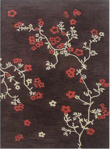 Alfombra KNOT RUG hecha a mano con lana de alta calidad, diseño floral moderno, ecológica, para sala de estar, habitaciones infantiles, hoteles y oficinas. - Product Image 2