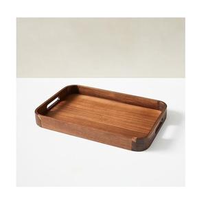 Solid Wood <b>Tray</b> Wood Premium Tea Small <b>Tray</b> Fruit <b>Snacks</b> Nuts Dessert Plate Desktop Storage Tableware - Product Image 1