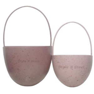 Maceta Colgante con Recubrimiento en Polvo, Duradera, Multiusos, para Interiores y Exteriores, con Drenaje - Product Image 1