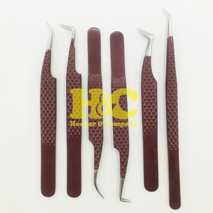 New Lash Tweezers Stainless Steel Anti-Magnetic Pointed Smooth Texture Lash Tweezers Custom Logo Design for Eyelash - Product Image 6