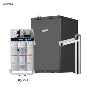 Distributeur d'eau sous évier à économie d'énergie BC TAP 3SC avec détection de fuite d'eau, en acier inoxydable, commercial, avec système RO (AQ-50-1) - Product Image 1