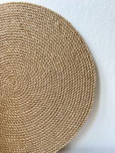 Alfombrilla Redonda de Buena Calidad, Aislante del Calor, Ecológica, para Café, con Borlas de Yute, Tejida, para Mesa, de BD - Product Image 6