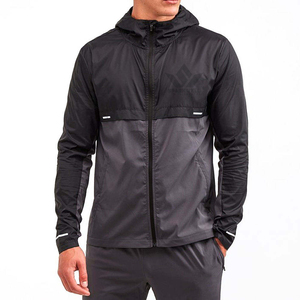 Conjunto Deportivo para Hombre con Capucha Negra, Sudadera con Cierre Completo y Pantalones Jogger, Ropa Deportiva Ligera de Secado Rápido para Primavera - Product Image 2
