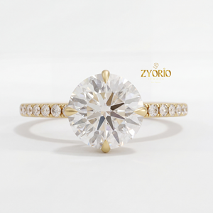 Brilliant Cut Lab Grown Diamond 1 CT VVS2 Clarity Engagement <b>Ring</b> 925 <b>Silver</b> Claw Setting <b>Solitaire</b> Wedding Band Trendy Gift - Product Image 6