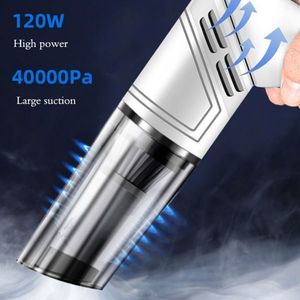 Aspiradora Inalámbrica Blanca de Alta Potencia con Plegado Automático, Aspiradora de Mano con Fuerte Succión - Product Image 1