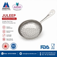 JULEEP Passoire portable en acier inoxydable certifiée LFGB, écologique et moderne – Outil de bar durable