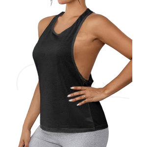 Débardeurs de yoga d'été personnalisés de haute qualité pour femmes, respirants, à séchage rapide, en Spandex/Polyester, décontractés et sans manches - Product Image 2