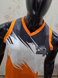 ชุดกางเกงบาสเก็ตบอลฤดูร้อนแบบระบายอากาศ พิมพ์ลายวนน้ำสีน้ำเงิน ขายส่ง น้ำหนักเบา ซึมซับเหงื่อได้ดี - Product Image 3