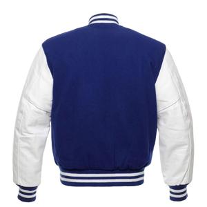 Men's Vintage Style Varsity <b>Jackets</b> with Custom Chenille Embroidery Patch Wholesale <b>Leather</b> Sleeve Bomber and Baseball <b>Jackets</b> - Product Image 5